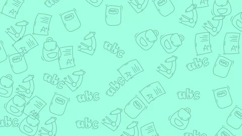 Seamless Pattern of Cleaning Supplies for a Clean Home. Stock Footage 321852321