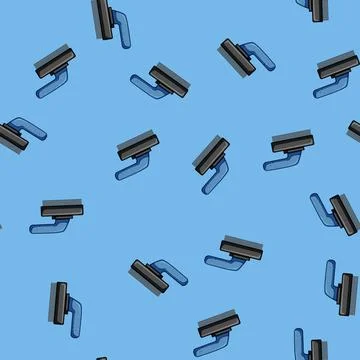 Seamless pattern cleaning wire brush cartoon vector Stockillustratie