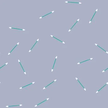 Seamless pattern cleanliness sterile swab cartoon vector Stock Illustration