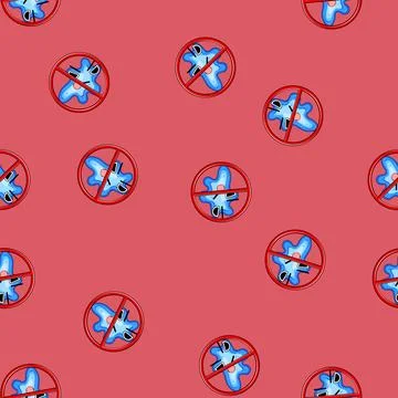 Seamless pattern cleanser anti bacteria cartoon vector Illustrazione stock