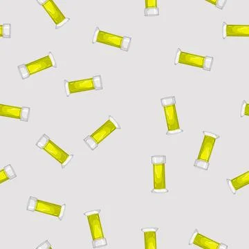 Seamless pattern cleanup toilet cleaner cartoon vector Stock Illustration