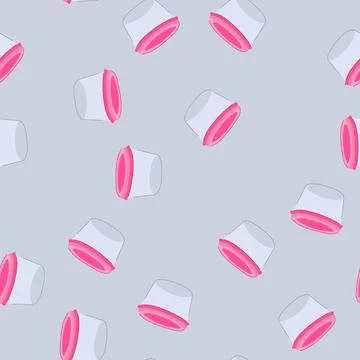 Seamless pattern clear glass container cartoon vector Illustrazione stock
