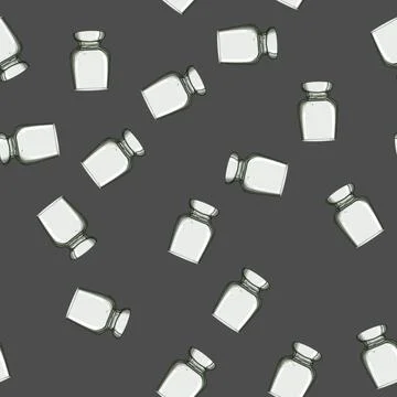Seamless pattern clear glass cup cartoon vector Stock Illustration
