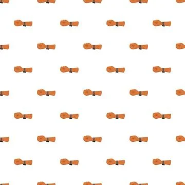 Seamless pattern with clenched fist and fitness tracker Stock Illustration