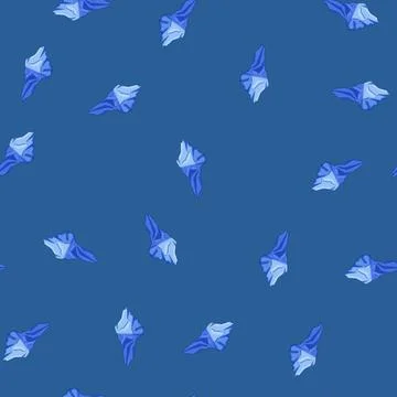 Seamless pattern climate iceberg cartoon vector Stock Illustration