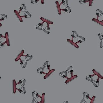 Seamless pattern climber climbing harnesses cartoon vector 스톡 일러스트