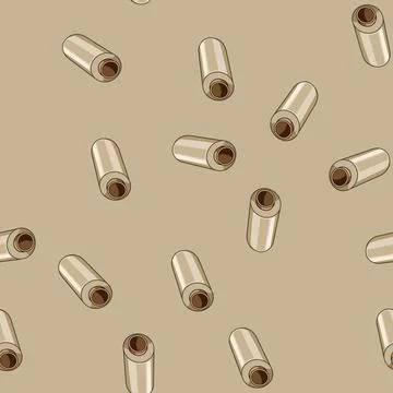 Seamless pattern Cling film roll for food preservation concept Stock Illustration