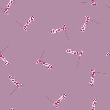 Seamless pattern clip photo booth prop cartoon vector Stockillustratie