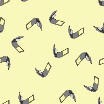Seamless pattern clipon book light cartoon vector Illustrazione stock
