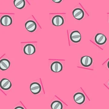 Seamless pattern clock kitchen timer cartoon vector 스톡 일러스트