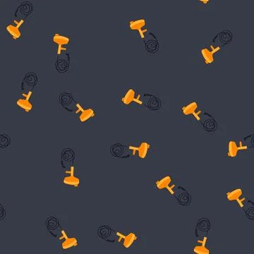 Seamless pattern clog drain snake cartoon vector イラスト素材