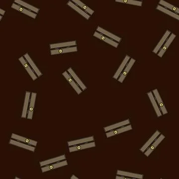 Seamless pattern Close up view on a security lock mechanism Stock Illustration