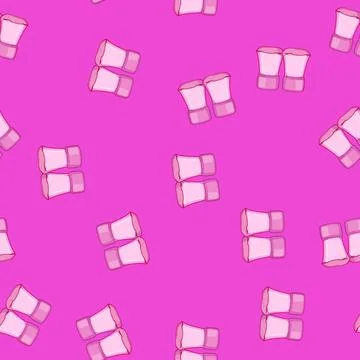 Seamless pattern clothes toddler socks cartoon vector イラスト素材