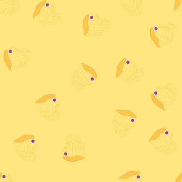 Seamless pattern clothes winter hat man cartoon vector Illustrazione stock