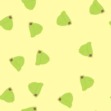 Seamless pattern clothing beanie hat cartoon vector 스톡 일러스트