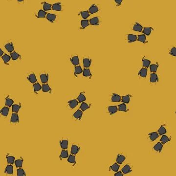 Seamless pattern clothing mittens gloves winter cartoon vector Illustrazione stock