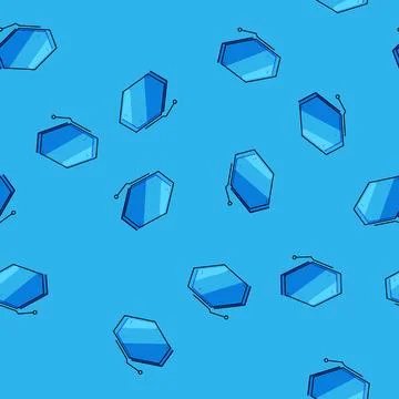 Seamless pattern cloud callout shapes cartoon vector イラスト素材