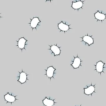 Seamless pattern cloud comic speech bubble cartoon vector Stock Illustration