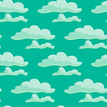 Seamless pattern with cloud Stockillustratie