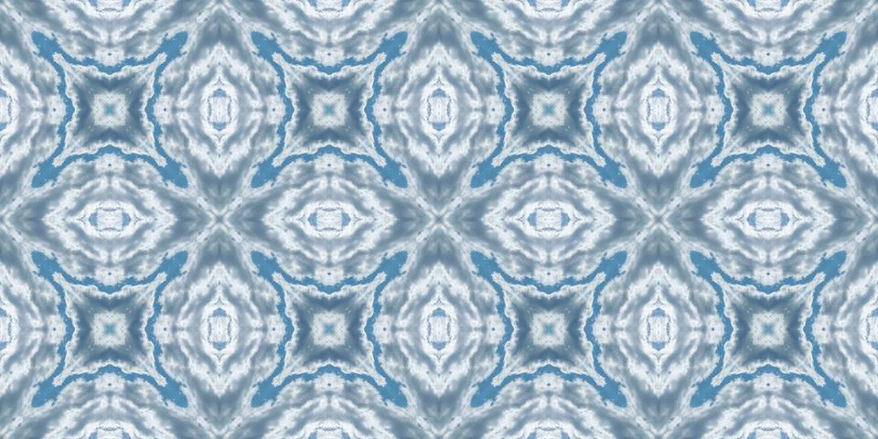 Seamless pattern of clouds and sky. Texture of blue sky and white clouds. M.. Stock Illustration