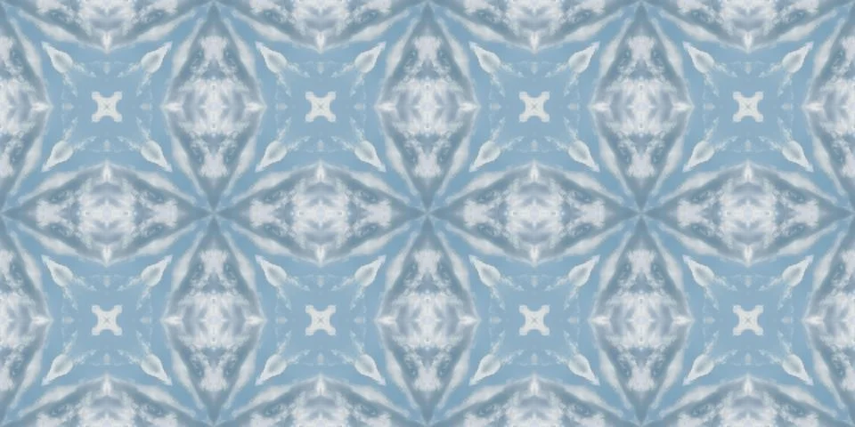 Seamless pattern of clouds and sky. Texture of blue sky and white clouds. M.. Stockillustratie
