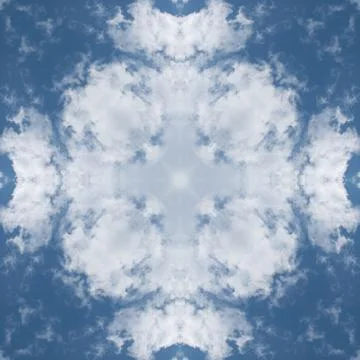 Seamless pattern of clouds and sky. Texture of blue sky and white clouds. M.. 库存插图