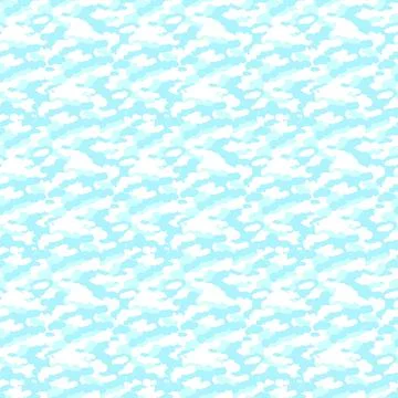 Seamless pattern. The clouds are blue and white. Abstract background. Stock Illustration