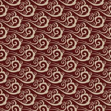 Seamless pattern with clouds in Chinese style. Flat vector graphics. abstract Stockillustratie