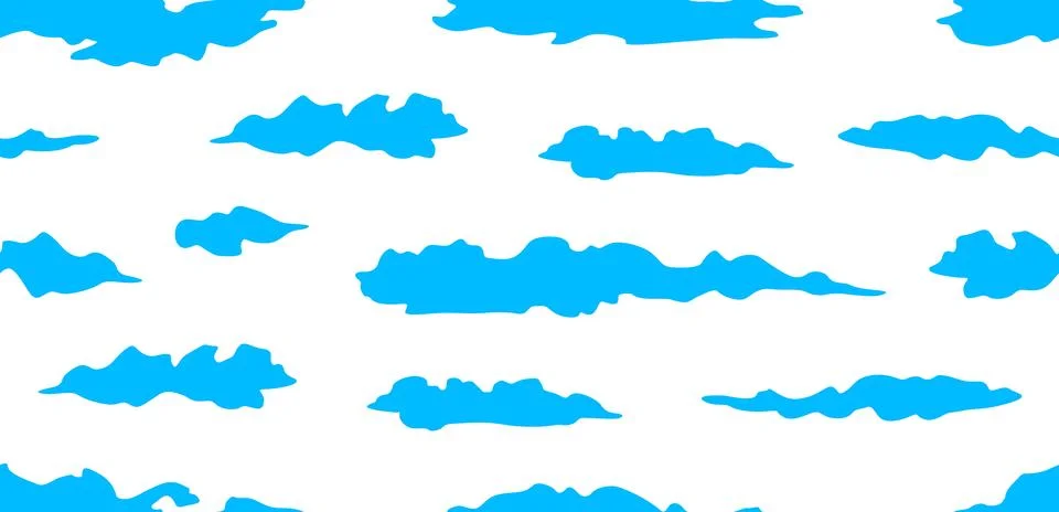 Seamless pattern with Clouds Stockillustratie