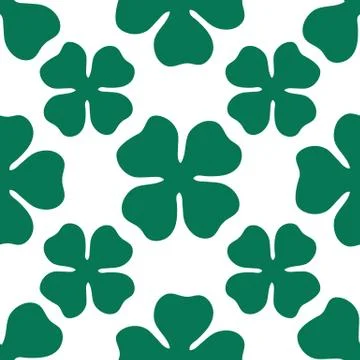 Seamless pattern clover leaf Stock Illustration