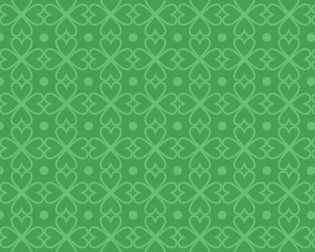 Seamless pattern with clover leaves 库存插图