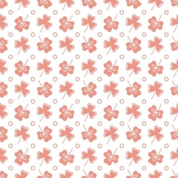 Seamless pattern. Clover leaves. St. Patrick's Day Illustrazione stock