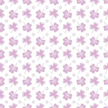 Seamless pattern. Clover leaves. St. Patrick's Day Stock Illustration