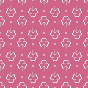 Seamless pattern. Clover leaves. St. Patrick's Day Stock Illustration