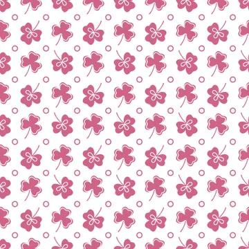 Seamless pattern. Clover leaves. St. Patrick's Day Stock Illustration