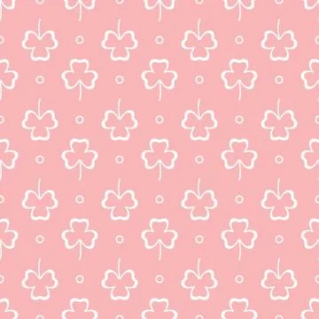 Seamless pattern. Clover leaves. St. Patrick's Day イラスト素材