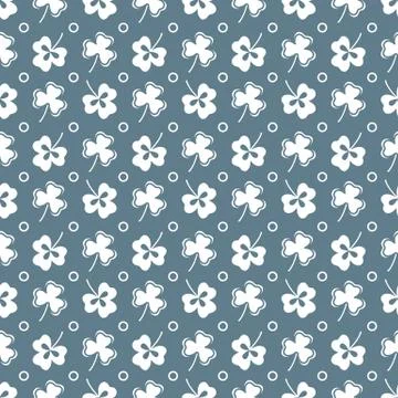 Seamless pattern. Clover leaves. St. Patrick's Day Illustrazione stock