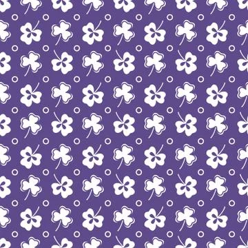 Seamless pattern. Clover leaves. St. Patrick's Day Stock Illustration