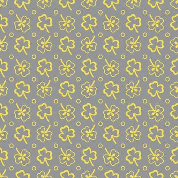 Seamless pattern. Clover leaves. St. Patrick's Day イラスト素材