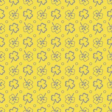 Seamless pattern. Clover leaves. St. Patrick's Day Illustrazione stock