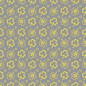 Seamless pattern. Clover leaves. St. Patrick's Day イラスト素材