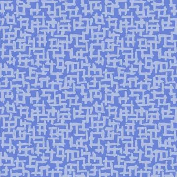 Seamless pattern cobalt royal blue lines chalk grid design, abstract simple s Stock Illustration