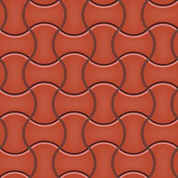Seamless pattern of cobblestone pavement Illustrazione stock
