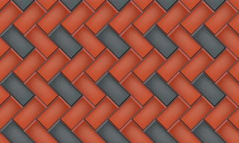Seamless pattern of cobblestone pavers Stock Illustration