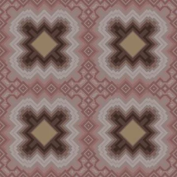 Seamless pattern in cocoa hues Stock Illustration