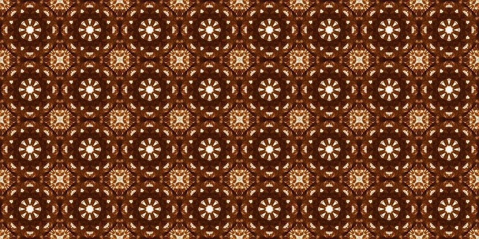 Seamless pattern with coffee and cola. Gold texture. Stock Illustration