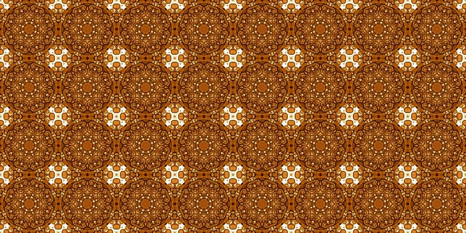 Seamless pattern with coffee and cola. Gold texture. Stock Illustration