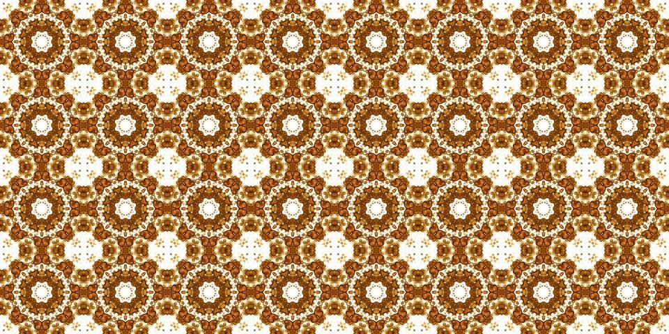 Seamless pattern with coffee and cola. Gold texture. Stock Illustration
