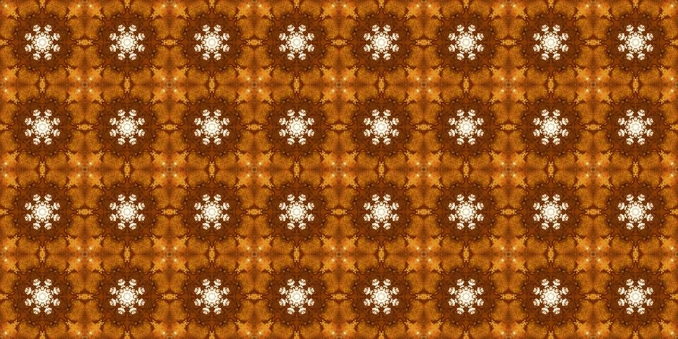 Seamless pattern with coffee and cola. Gold texture. Stock Illustration