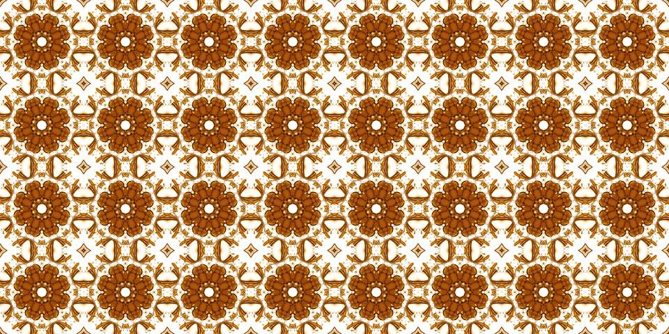 Seamless pattern with coffee and cola. Gold texture. Stock Illustration